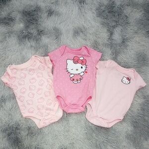 Hello Kitty Trio Pink Bodysuits